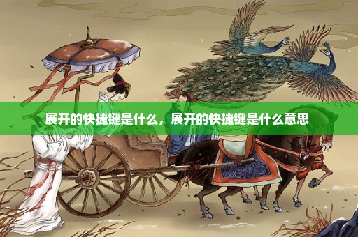 展开的快捷键是什么，展开的快捷键是什么意思 