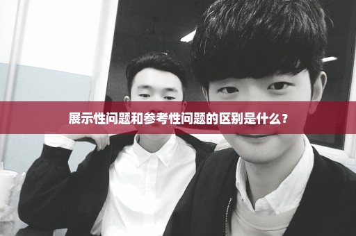 展示性问题和参考性问题的区别是什么？