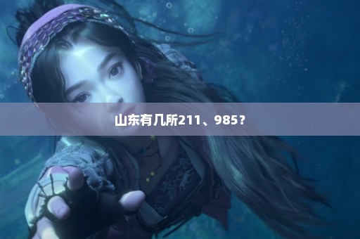 山东有几所211、985？