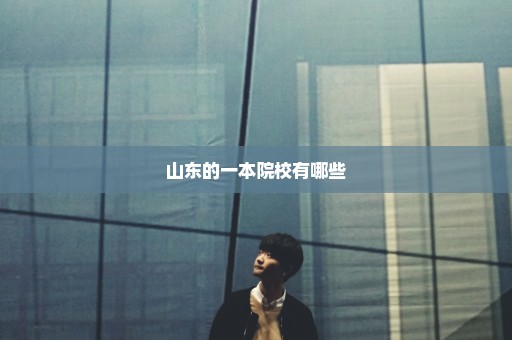 山东的一本院校有哪些