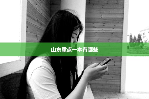 山东重点一本有哪些