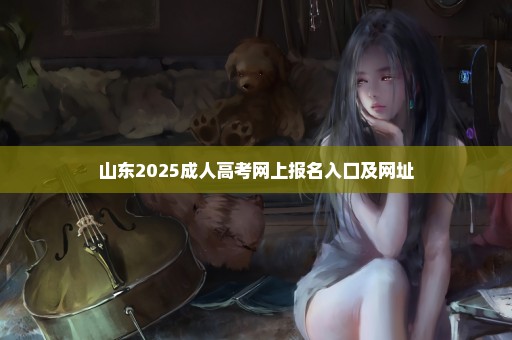 山东2025成人高考网上报名入口及网址