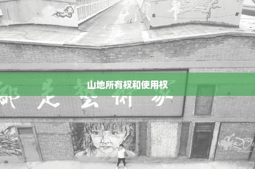 山地所有权和使用权