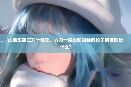 山地车买三刀一体轮，六刀一体轮和辐条的轮子的区别是什么?