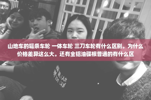 山地车的辐条车轮 一体车轮 三刀车轮有什么区别。为什么价格差异这么大。还有全铝油碟根普通的有什么区