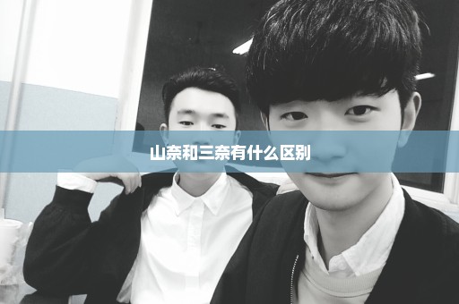 山奈和三奈有什么区别