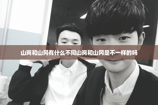 山岗和山冈有什么不同山岗和山冈是不一样的吗