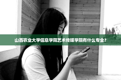 山西农业大学信息学院艺术传媒学院有什么专业？