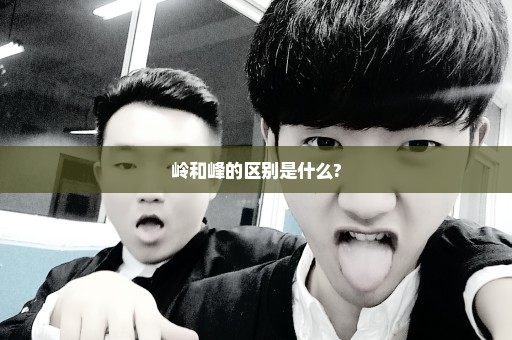 岭和峰的区别是什么?
