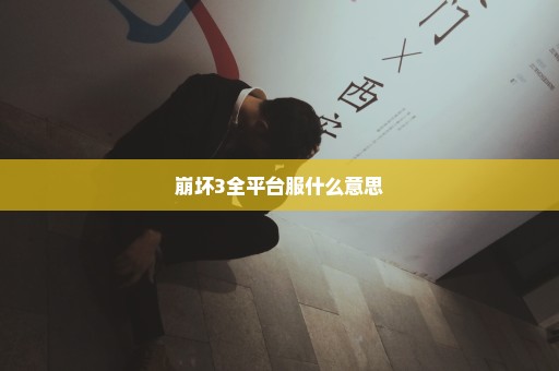 崩坏3全平台服什么意思