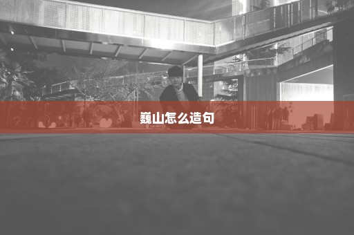 巍山怎么造句