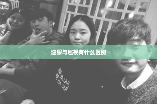 巡察与巡视有什么区别