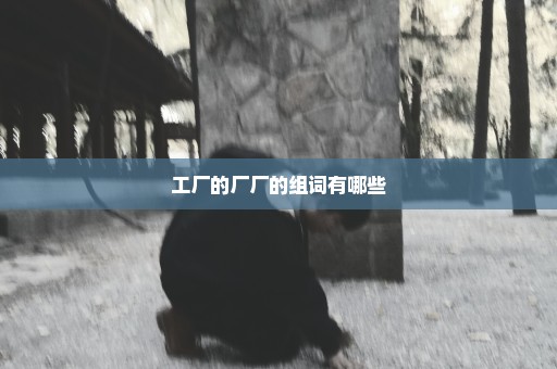 工厂的厂厂的组词有哪些