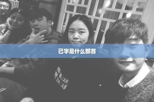 已字是什么部首