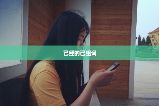 已经的已组词