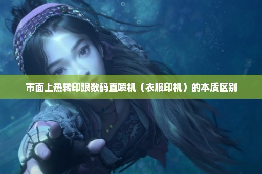 市面上热转印跟数码直喷机（衣服印机）的本质区别