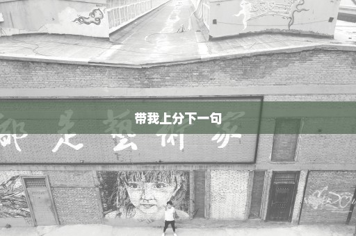 带我上分下一句