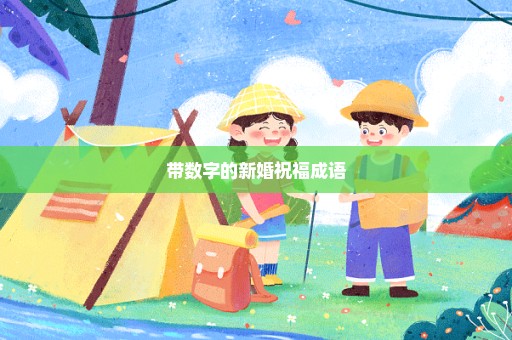 带数字的新婚祝福成语