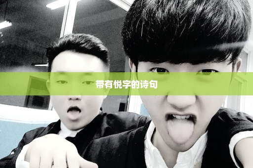 带有悦字的诗句