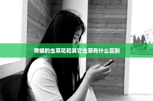 带蛹的虫草花和其它虫草有什么区别