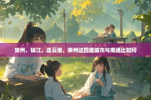 常州，镇江，连云港，泰州这四座城市与南通比如何