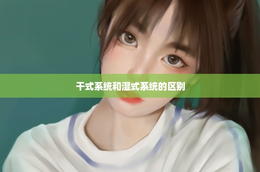 干式系统和湿式系统的区别