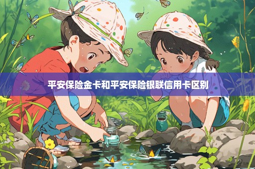 平安保险金卡和平安保险银联信用卡区别