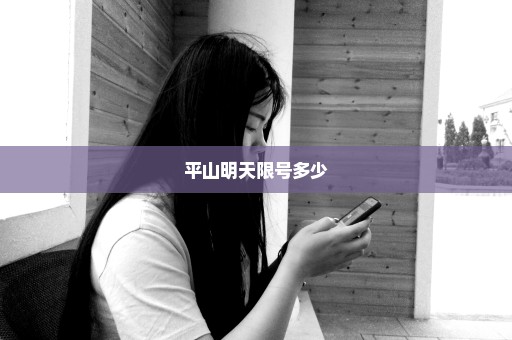 平山明天限号多少