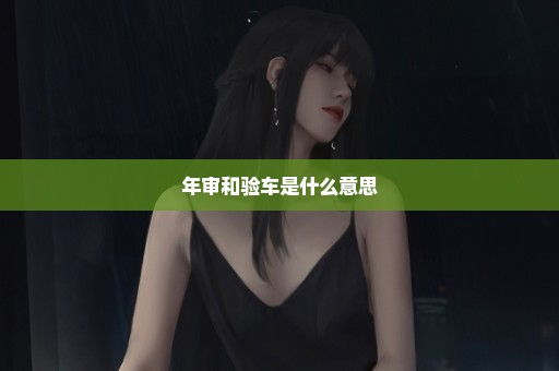 年审和验车是什么意思