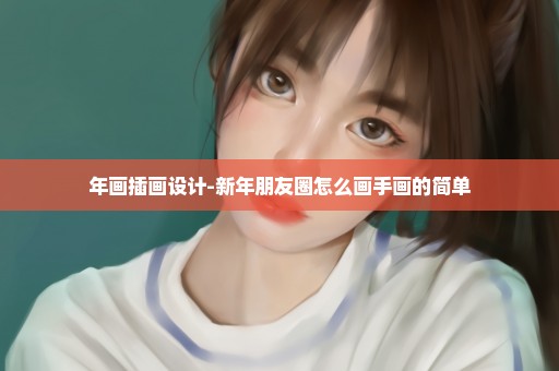 年画插画设计-新年朋友圈怎么画手画的简单