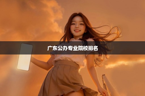 广东公办专业院校排名