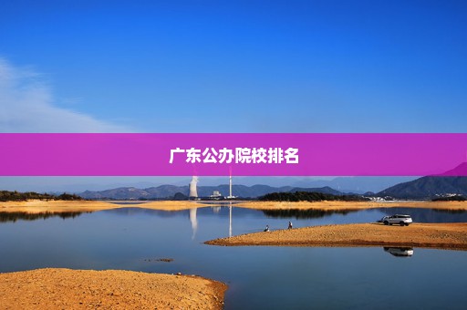 广东公办院校排名