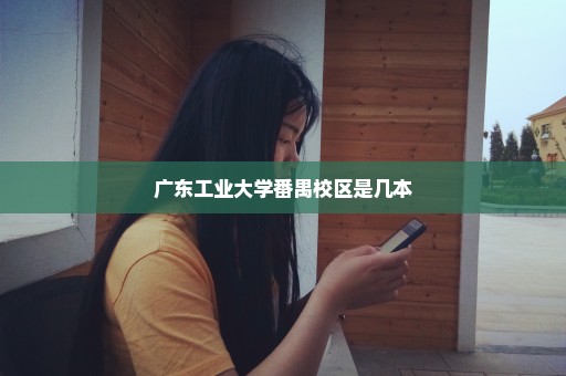 广东工业大学番禺校区是几本