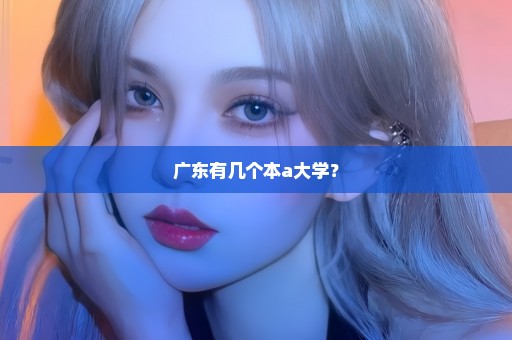 广东有几个本a大学？