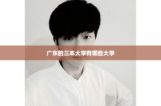 广东的三本大学有哪些大学