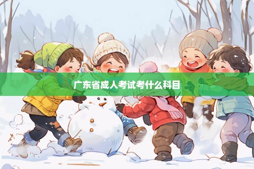 广东省成人考试考什么科目