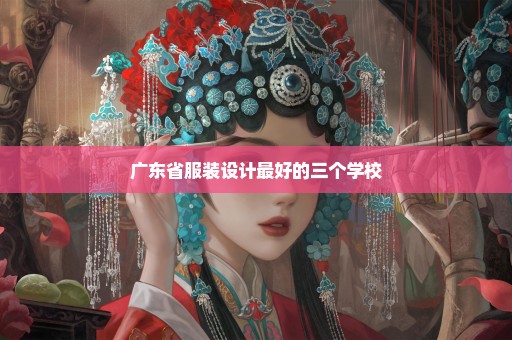 广东省服装设计最好的三个学校
