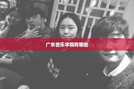广东音乐学院有哪些