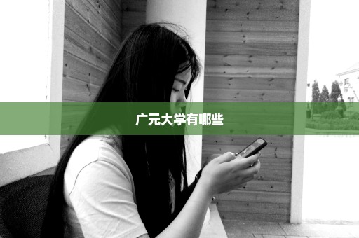 广元大学有哪些