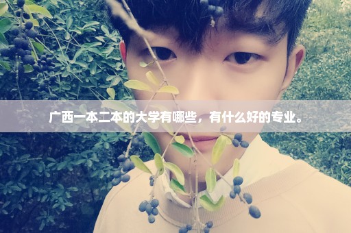 广西一本二本的大学有哪些，有什么好的专业。