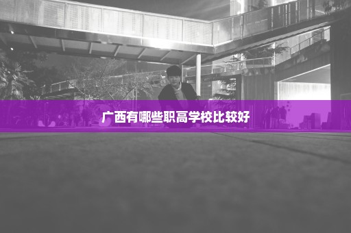 广西有哪些职高学校比较好