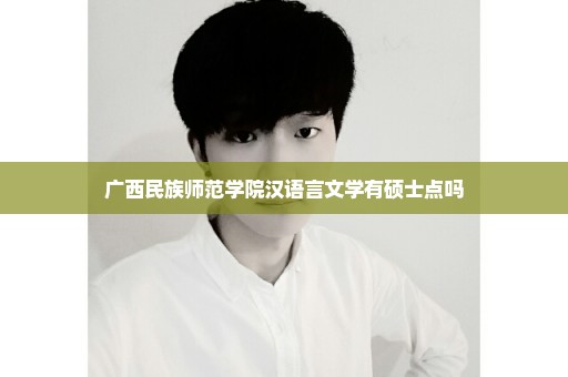 广西民族师范学院汉语言文学有硕士点吗