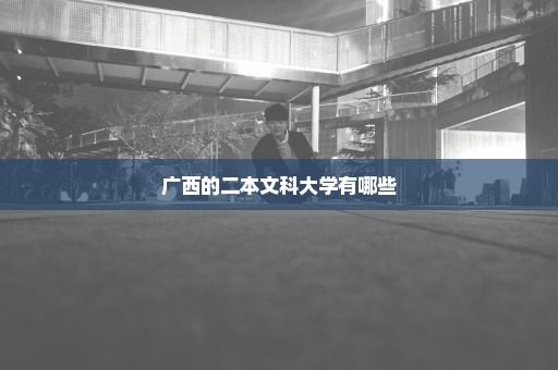 广西的二本文科大学有哪些