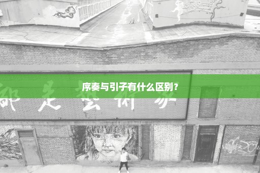 序奏与引子有什么区别？