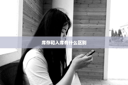 库存和入库有什么区别