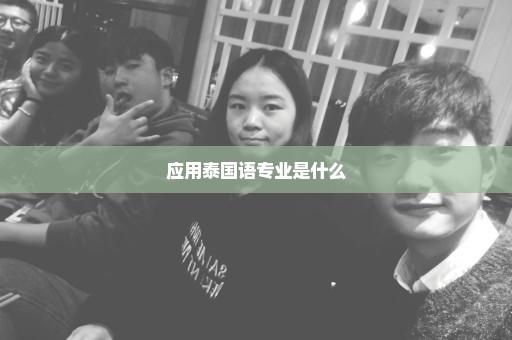 应用泰国语专业是什么