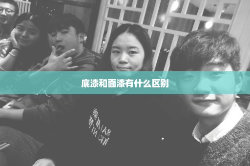 底漆和面漆有什么区别