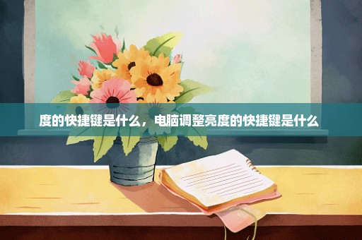度的快捷键是什么，电脑调整亮度的快捷键是什么 