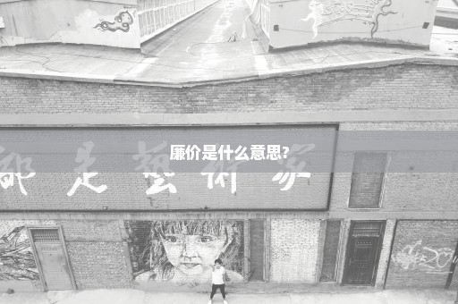 廉价是什么意思?