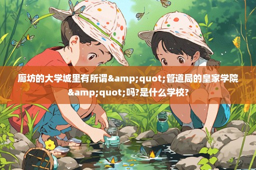 廊坊的大学城里有所谓"管道局的皇家学院"吗?是什么学校?